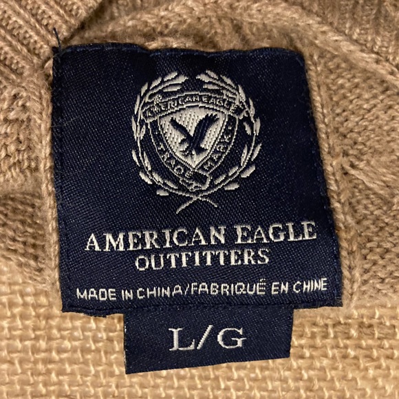 American Eagle Outfitters knitted tan Sweater Large - Picture 4 of 5